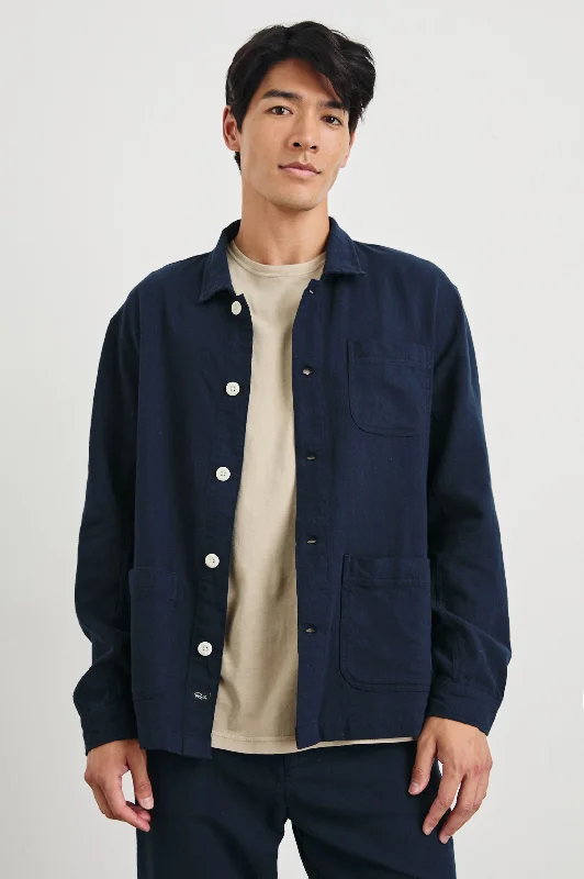 men's bomber jacket with fur liningAMBROSE JACKET - DEEP MERIDIAN