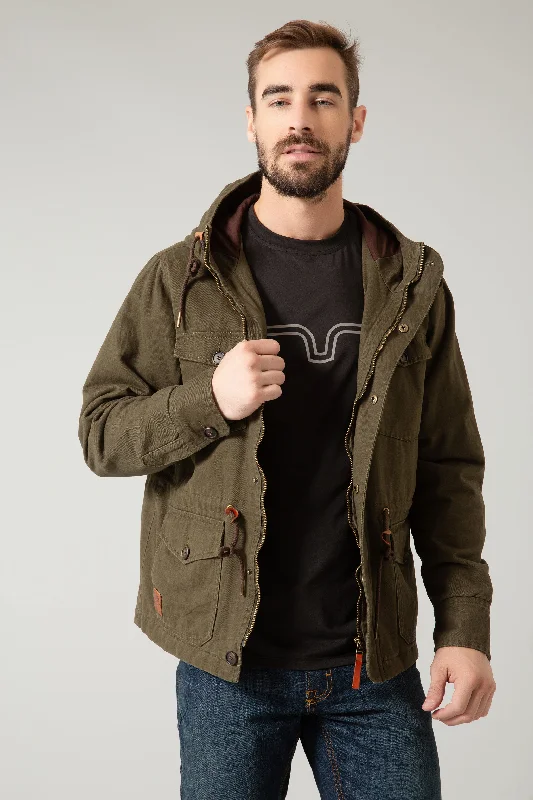 men's wool peacoat with pocketsArmy Jacket