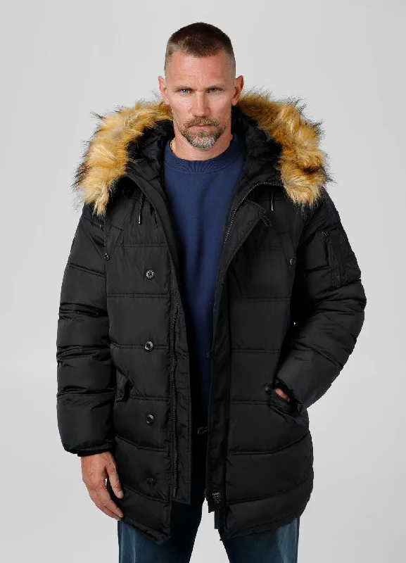 men's denim trucker jacketMen's winter  hooded parka jacket Kingston II