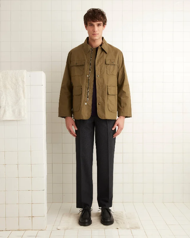 men's lightweight raincoatWaxed Hunting Jacket - Brown