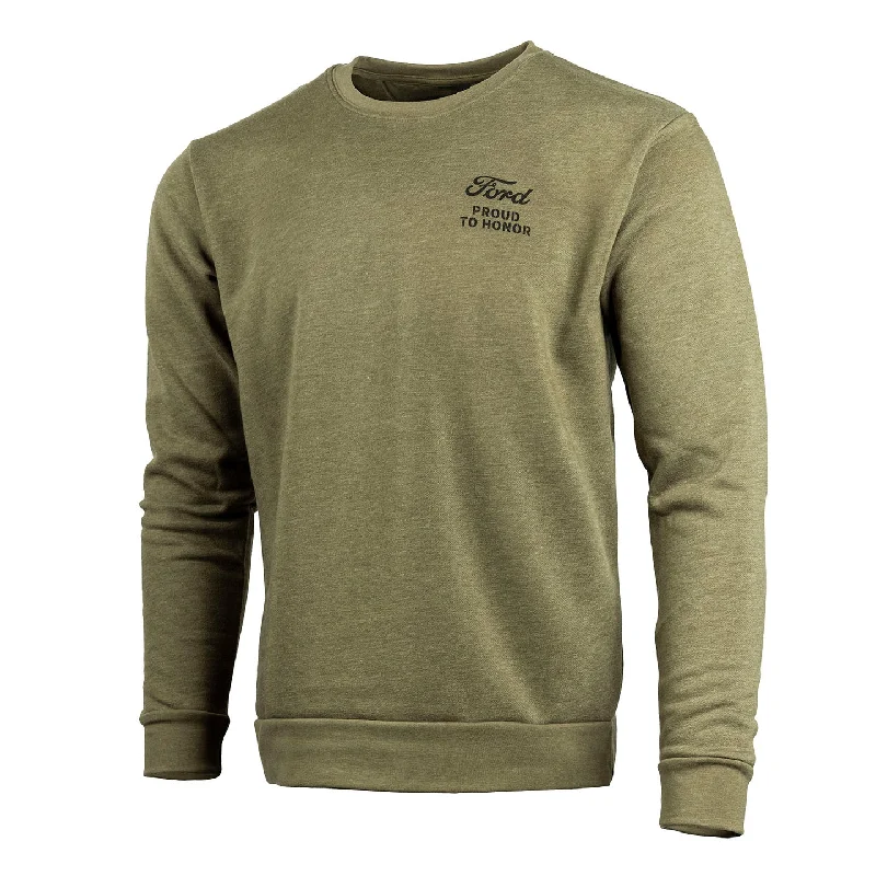 men's peacoat with internal pocketsFord Proud To Honor Men's Crewneck Fleece