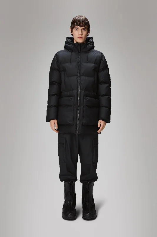 men's fleece-lined parkaAlta Long Puffer Cargo Jacket