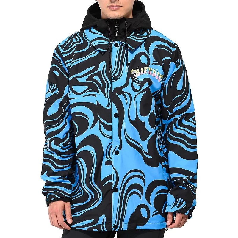 men's wool coat with leather sleevesTrippy Treats Snowboard Jacket