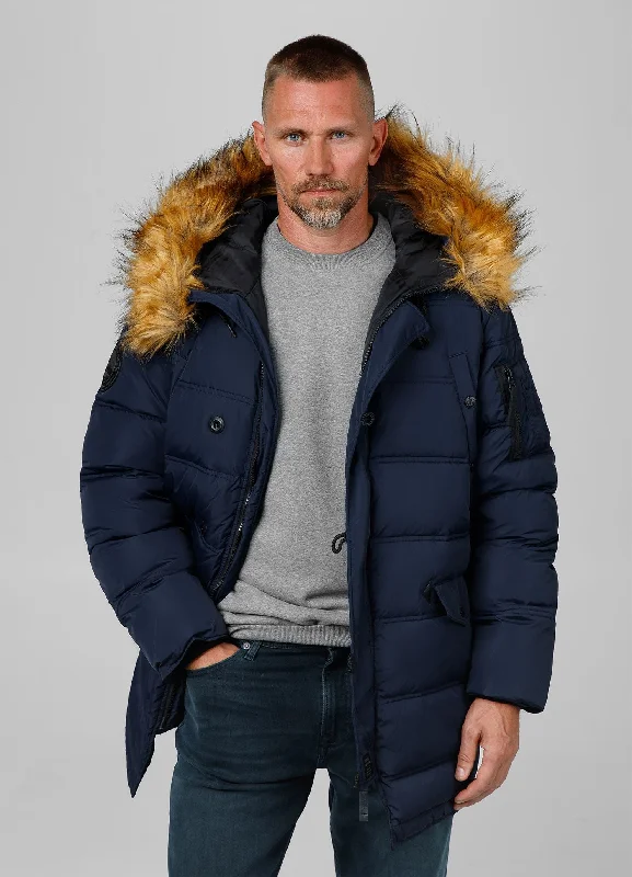 men's peacoat with double-breasted buttonsMen's winter  hooded parka jacket Kingston II