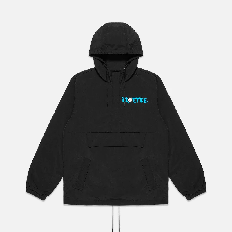 men's fleece jacket for hikingClottee Clouds Windbreaker Jacket (Black)