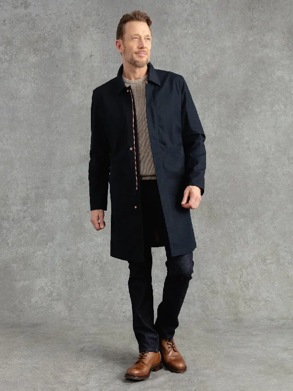 men's lightweight bomber jacketThe Ventile® Mac - Midnight Navy