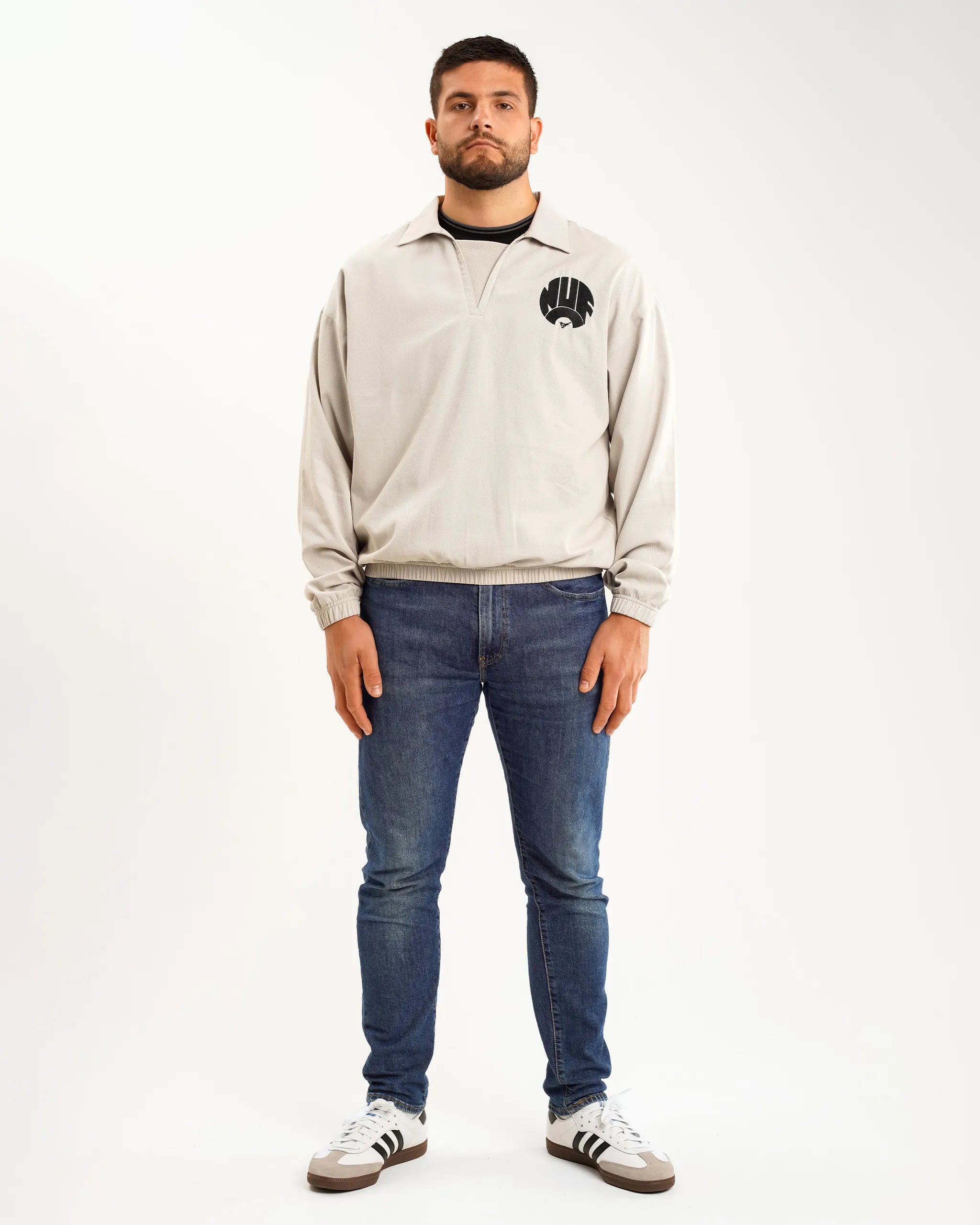 men's insulated winter coatNewcastle United Men's Grey Retro Cotton Drill Top