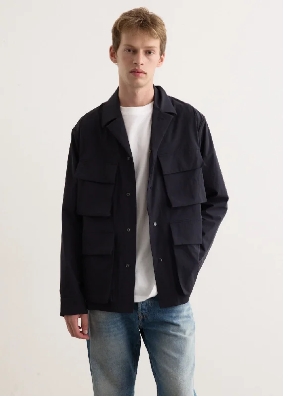 men's shearling coat with pocketsMads Travel Light Overshirt