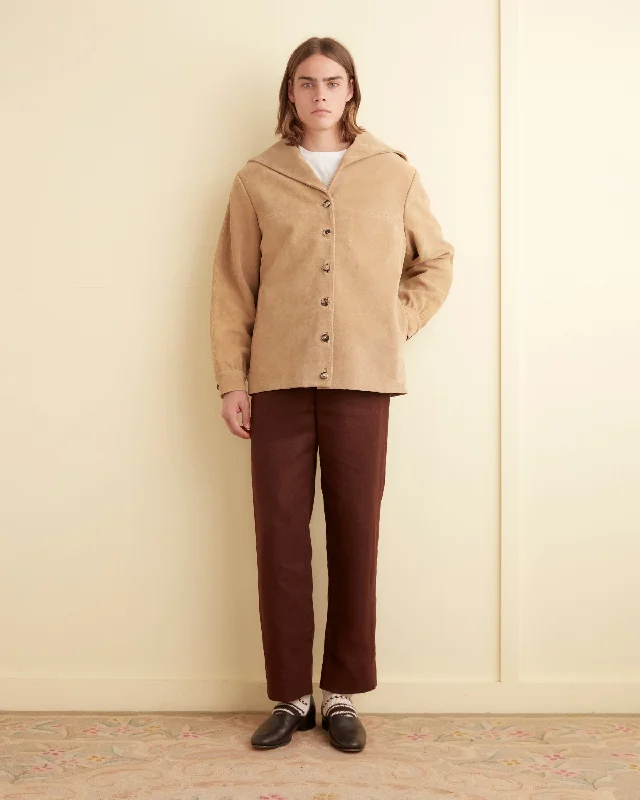 men's leather jacket with pocketsMariner Suede Jacket