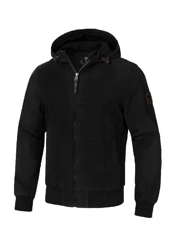 men's lightweight raincoatMen's transitional hooded jacket Crimson