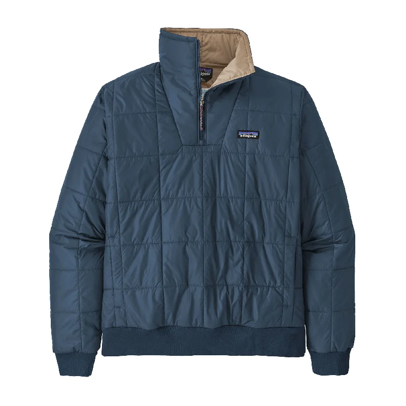men's leather jacket with pocketsMen's Box Quilted Pullover