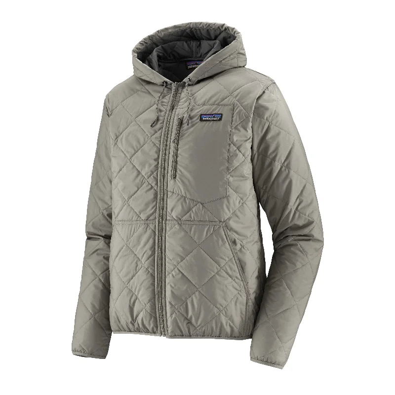 men's military-style jacketMen's Diamond Quilted Bomber Hoody