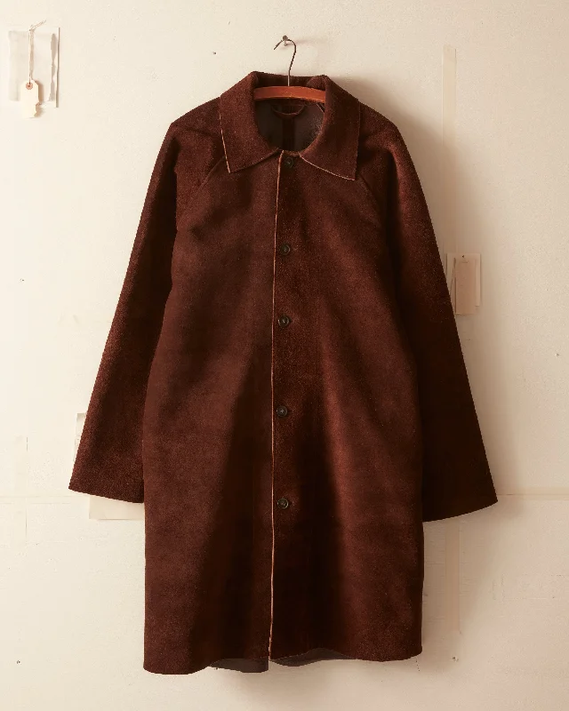 men's lightweight raincoatSuede Market Coat