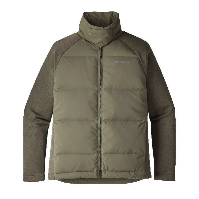 men's winter parka with fur trimM's Ukiah Down Hybrid Jacket