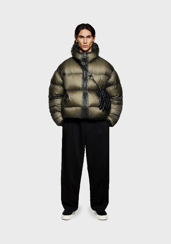men's slim-fit leather jacketMKI TRANSLUCENT RIPSTOP BUBBLE