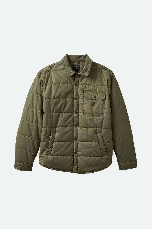 men's puffer jacket for winterCass Waxed Canvas Jacket - Olive Surplus