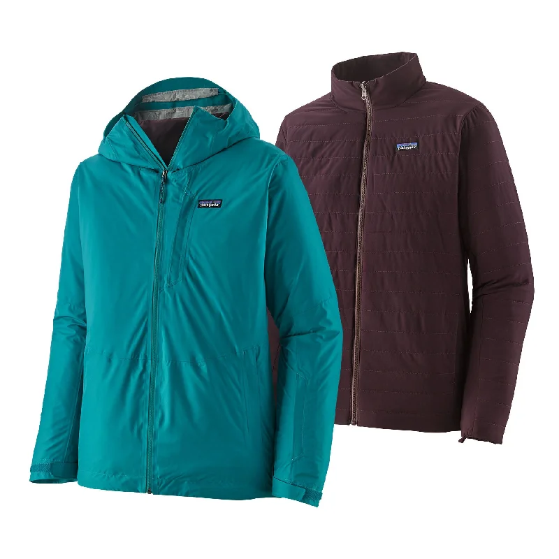 men's padded bomber jacket with pocketsMen's 3-in-1 Powder Town Jacket