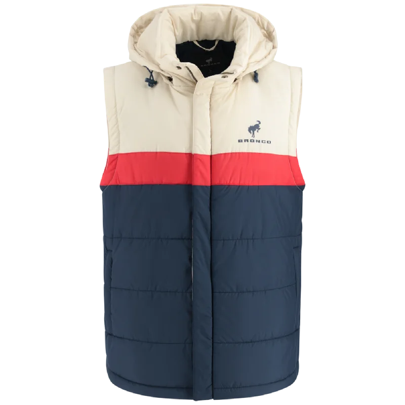 men's shearling coat with zippersFord Bronco Men's Retro Hooded Vest