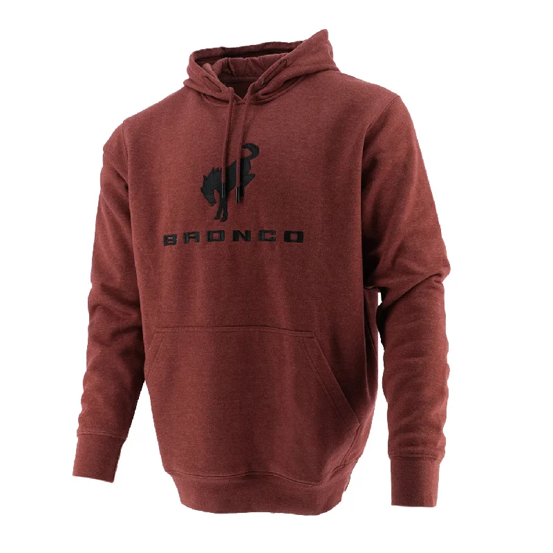 men's casual bomber jacketFord Bronco Men's Embroidered Hooded Pullover Fleece