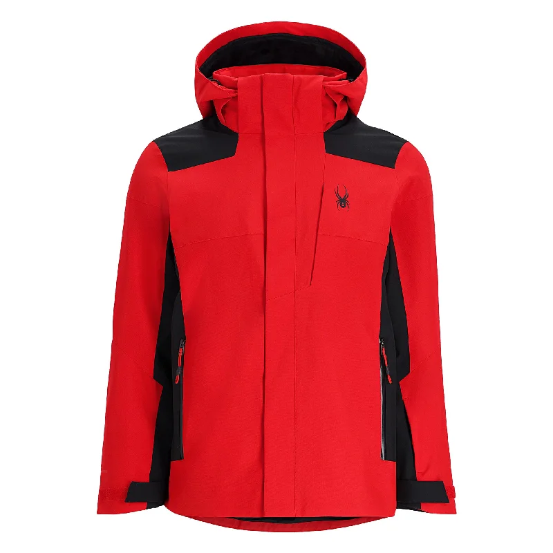 men's peacoat with patch pocketsMens Primer - Spyder Red