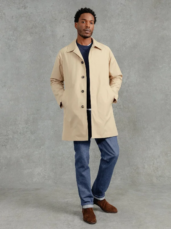 men's varsity jacket with lettersThe Ventile® Raglan Raincoat - Natural