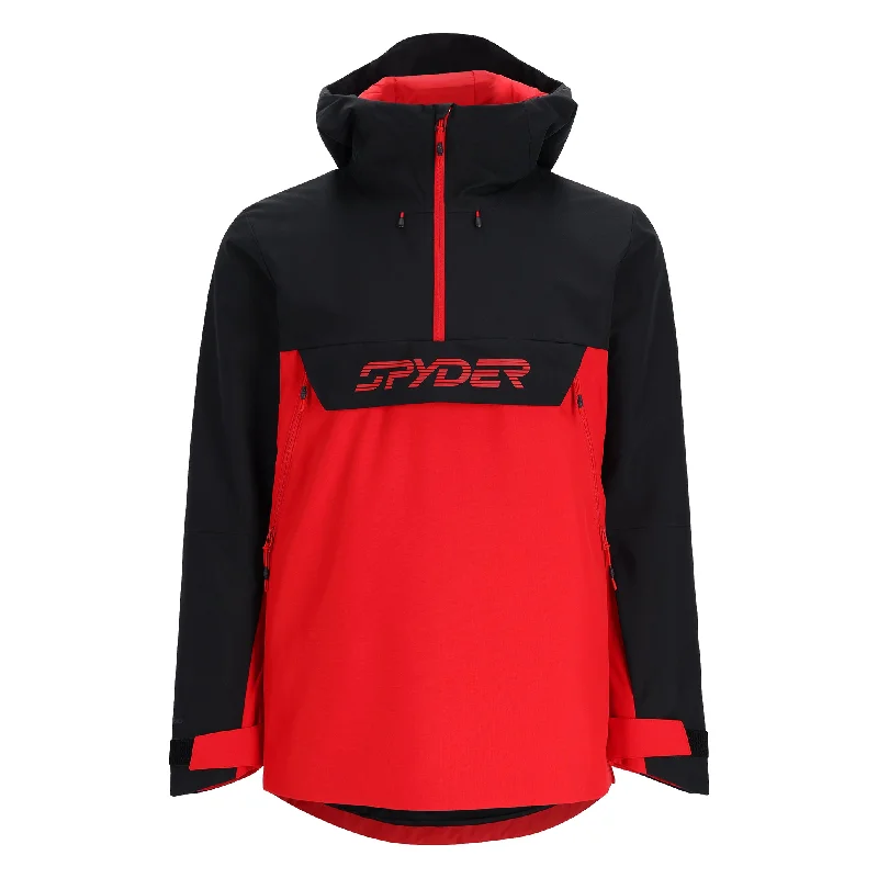 men's lightweight trench coatMens All Out Anorak - Spyder Red