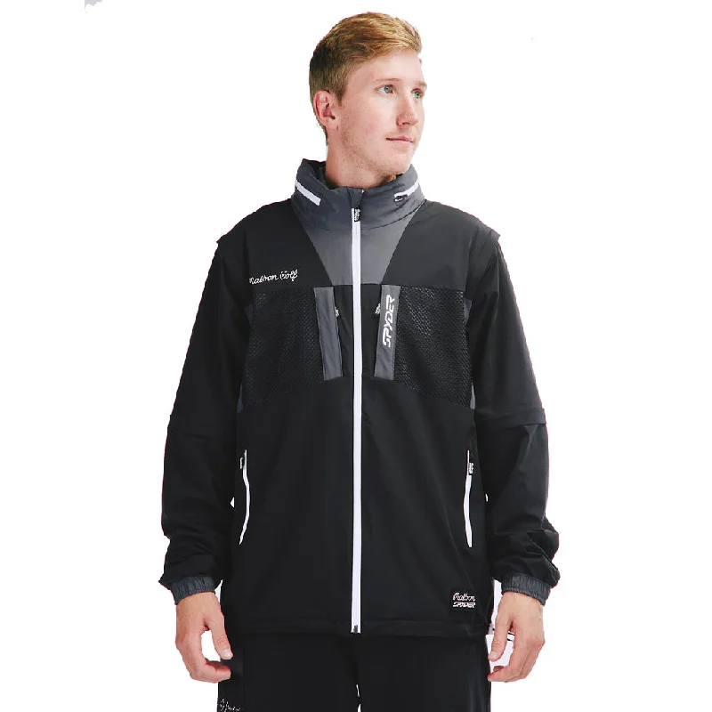 men's bomber jacket with chest pocketsMens Malbon X Spyder - Black