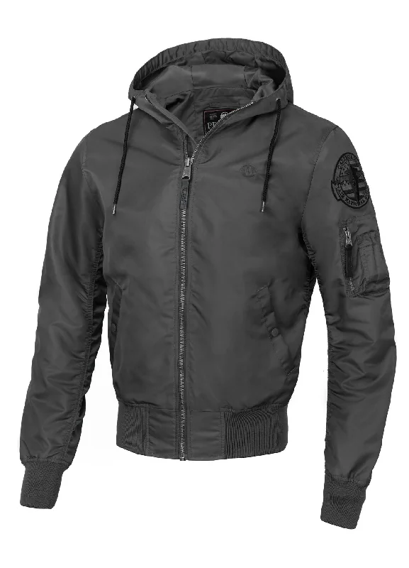 men's lightweight raincoatMen's hooded jacket Starwood II - Graphite
