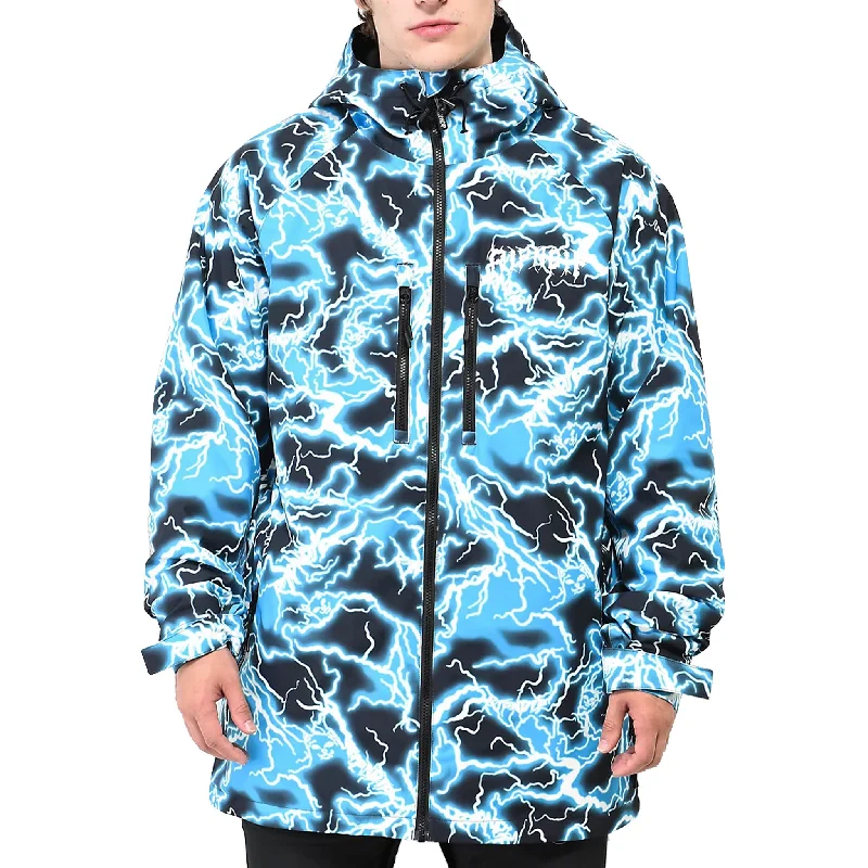 men's lightweight denim jacketNikola Snowboard Jacket (Black / Blue)