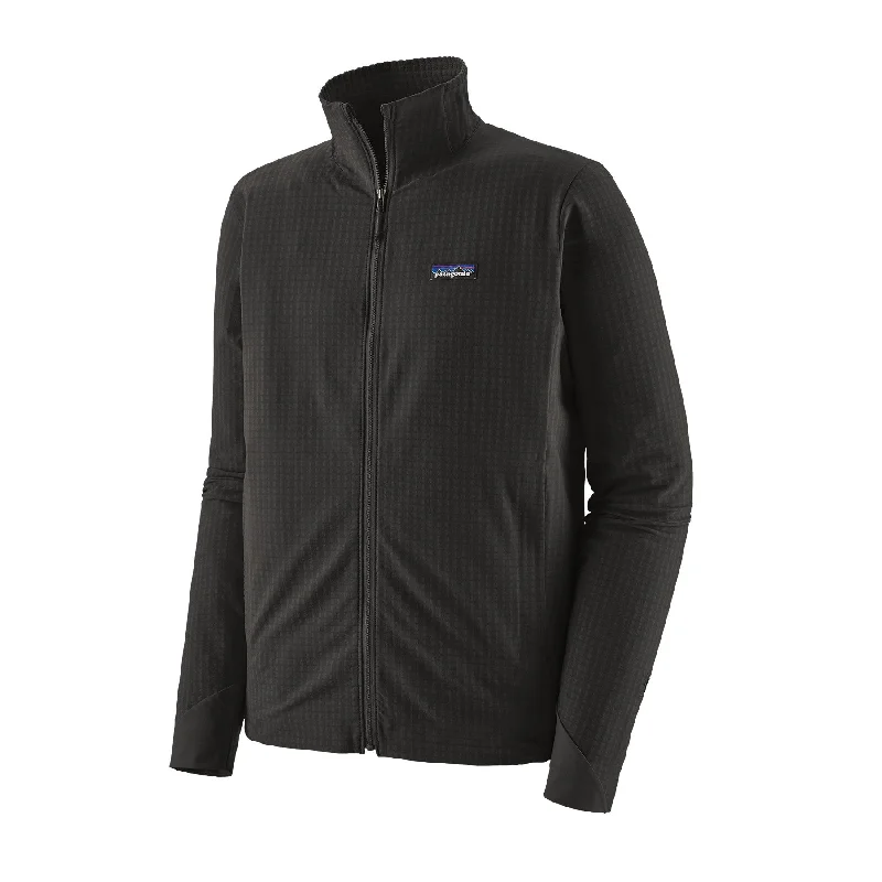 men's leather jacket with pockets and zippersMen's R1® TechFace Jacket