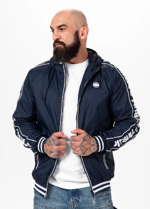 men's winter parka with hoodMen's hooded jacket Whitewood - Navy