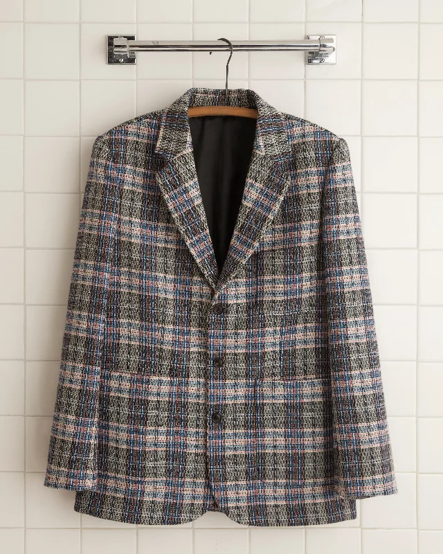 men's casual bomber jacketCartographer Plaid Suit Jacket - 44