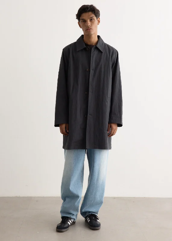 men's casual peacoat with pocketsOasis Short Mac Coat
