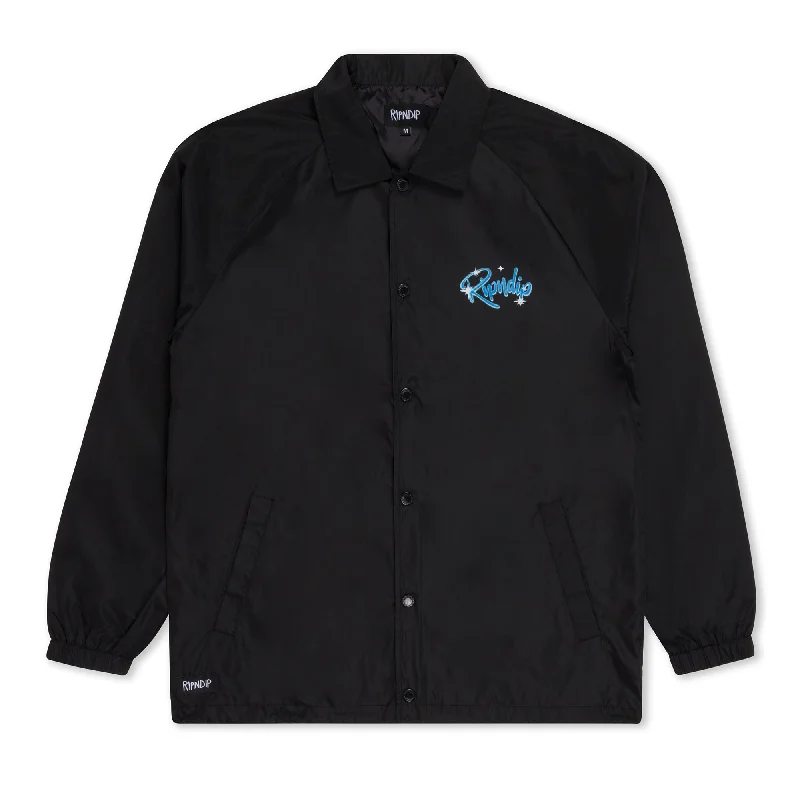 men's bomber jacket with fur liningSprinkles Coaches Jacket (Black)