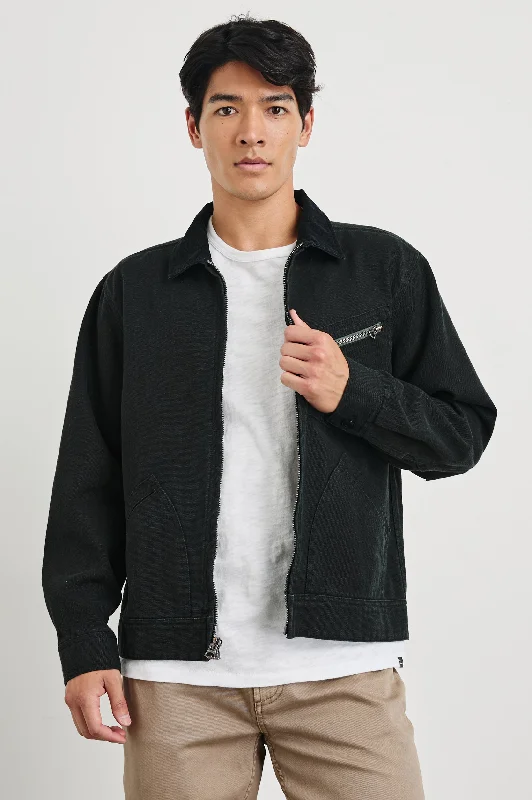 affordable men's leather jacketKETTER JACKET - RAVEN