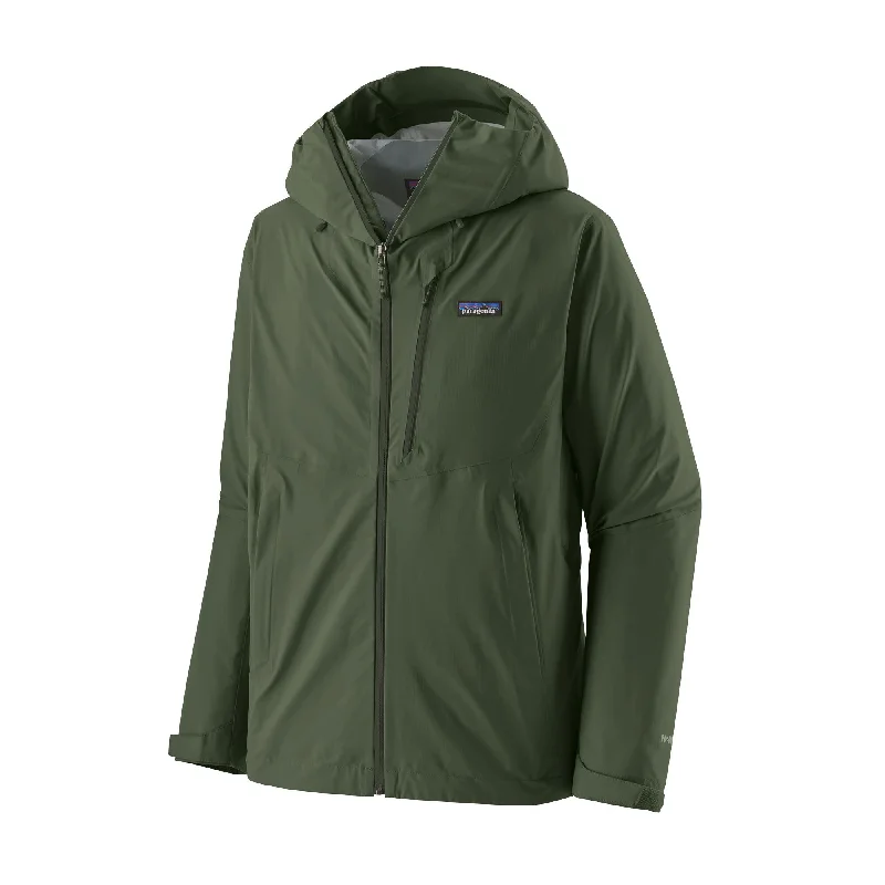men's leather jacket with snap-front closureMen's Granite Crest Rain Jacket
