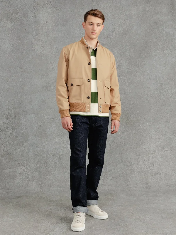 big and tall men's parka coatThe Ventile® Bomber  - Caramel