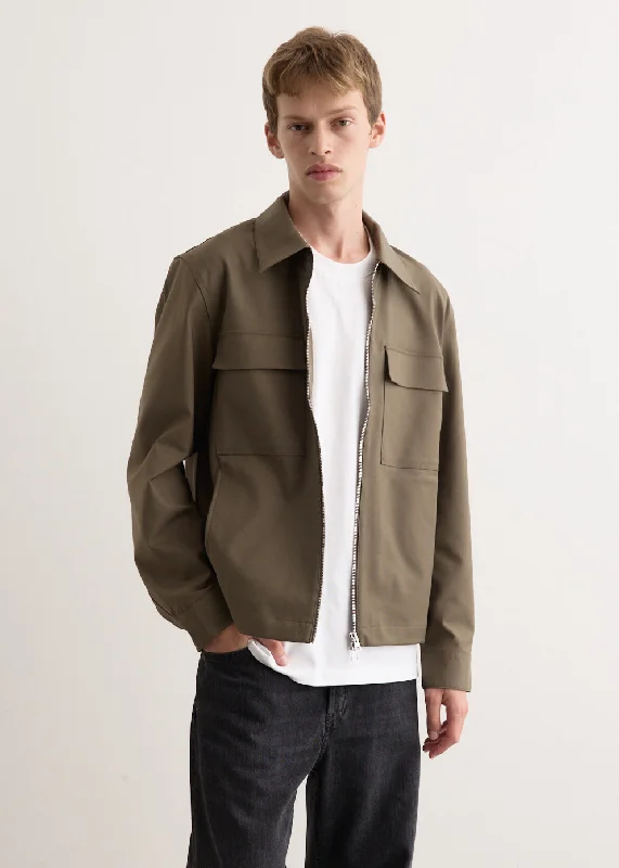 men's leather jacket for motorcycle ridingAlban Overshirt