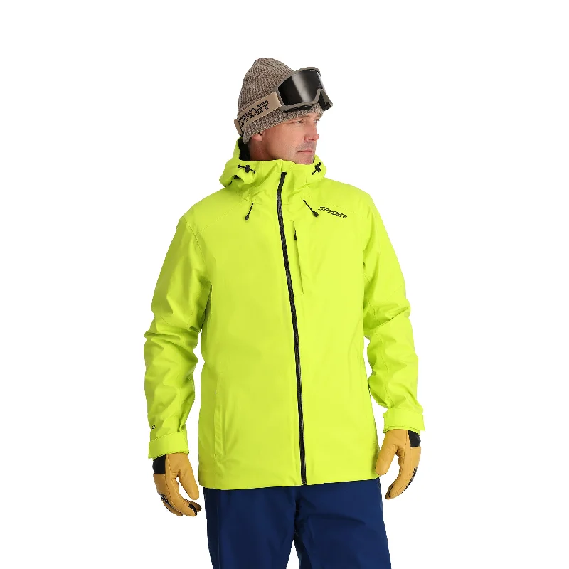 men's winter parka with fur trimMens Volt - Sharp Lime