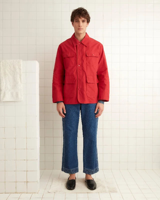 men's padded denim jacketHunting Jacket - Red