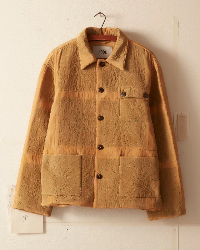men's distressed leather jacketBotanic Shadow Quilt Jacket