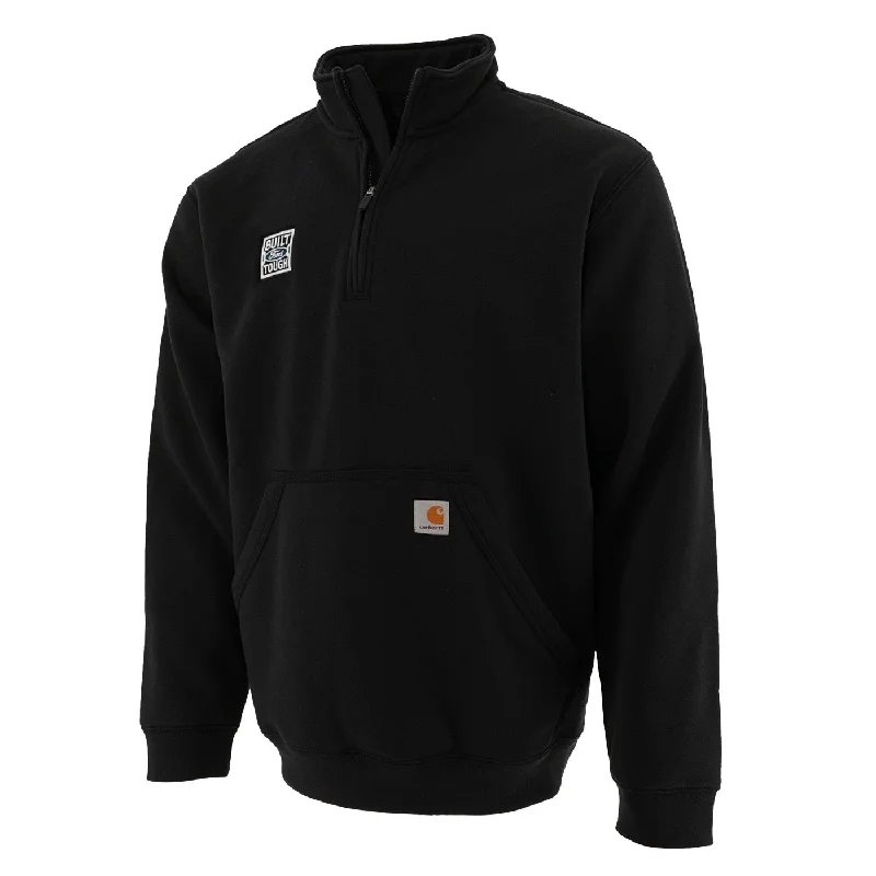 men's slim-fit leather jacketFord Trucks Built Ford Tough Carhartt 1/4 Zip Mock Neck Sweatshirt