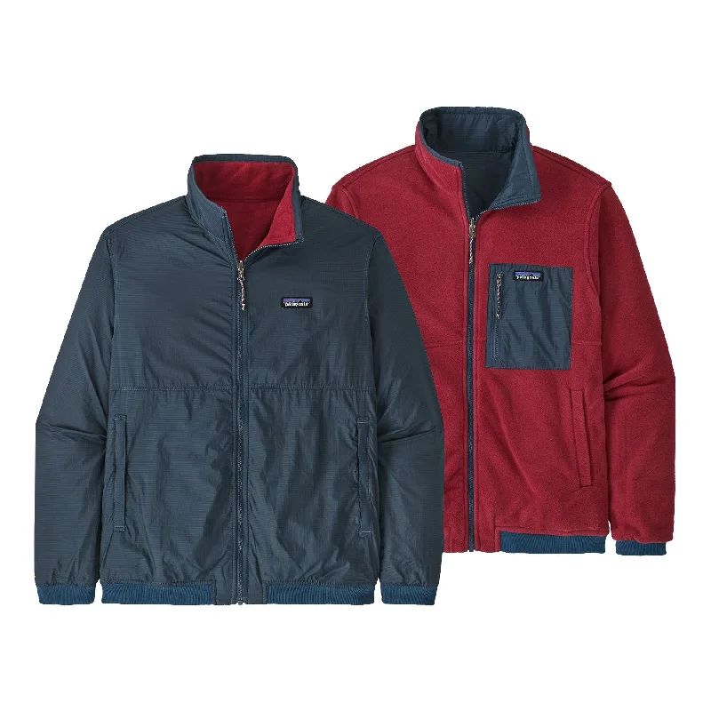 men's denim jacket with distressed detailingMen's Reversible Shelled Microdini Jacket