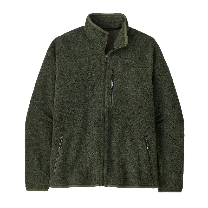 men's wool peacoat with pocketsMen's Reclaimed Fleece Jacket