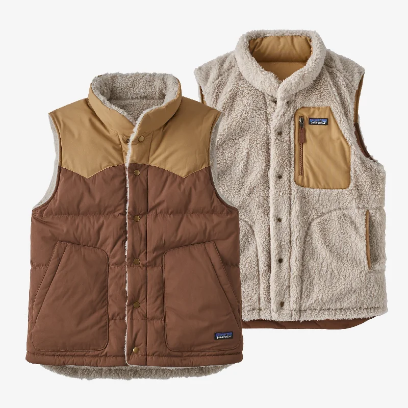 men's bomber jacket with fur liningMen's Reversible Bivy Down Vest