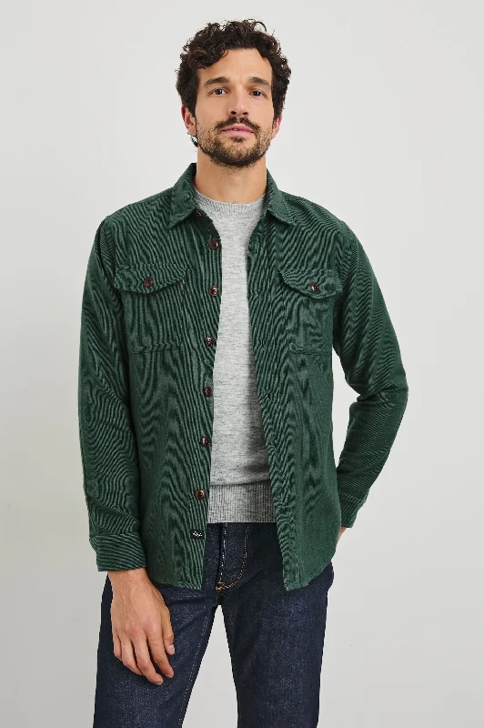 men's lightweight padded jacketBURR SHIRT JACKET - CREEPING VINE
