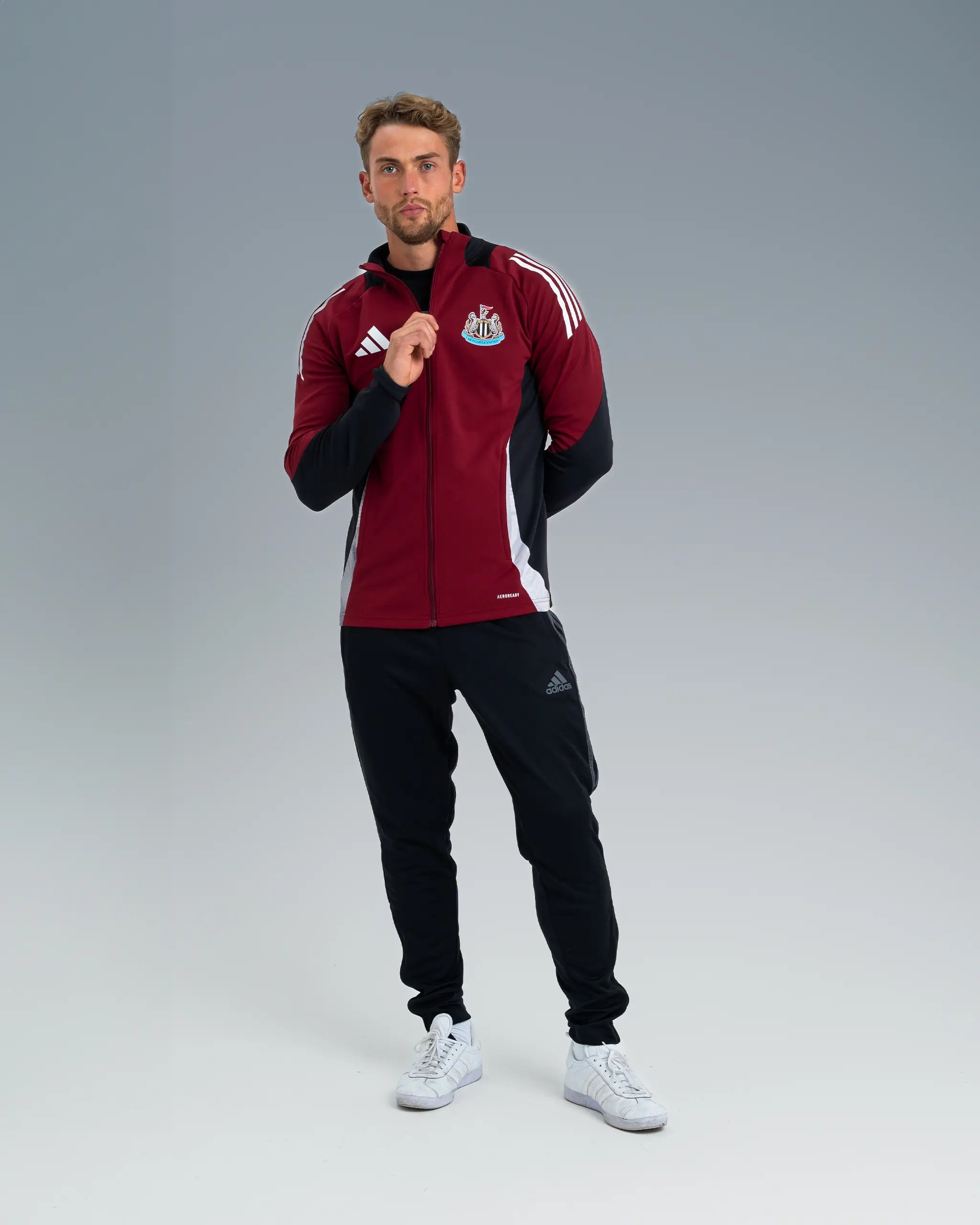 men's hooded bomber jacketNewcastle United adidas 24/25 Players' Training Jacket