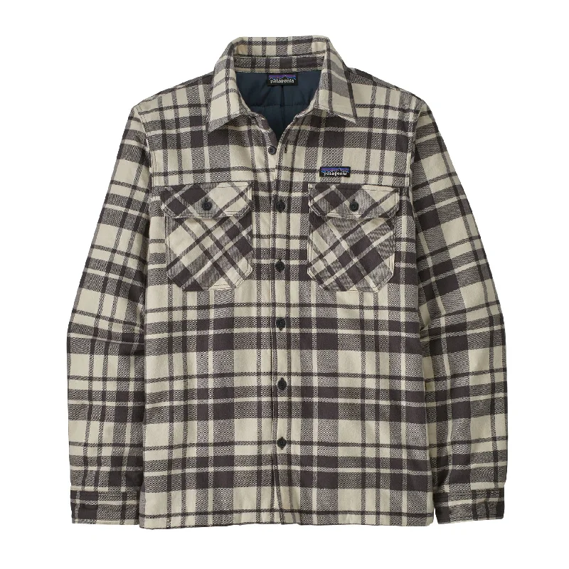 men's down vest jacket for fallMen's Insulated Organic Cotton Midweight Fjord Flannel Shirt