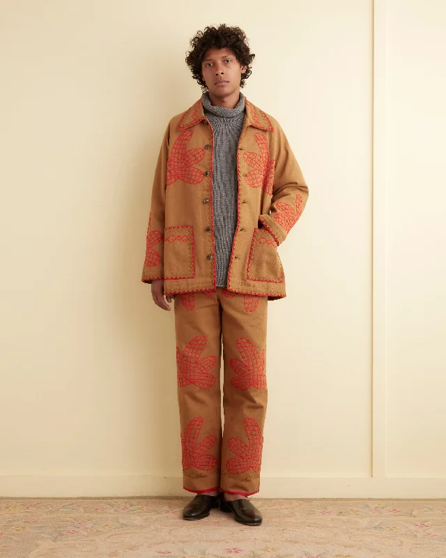 men's leather bomber jacketField Maple Coat