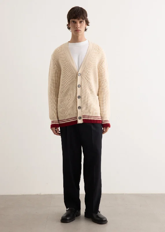 men's bomber jacket with adjustable sleevesRibbed Cardigan